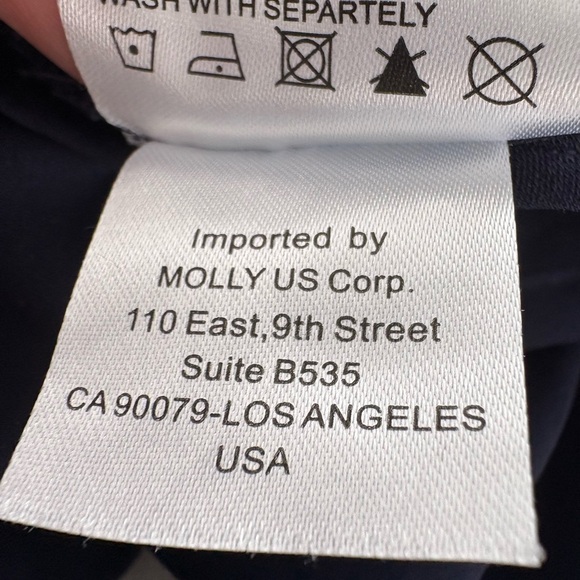 Molly bracken , Elegant Navy Blue Women's pants, size S, - Picture 5 of 9